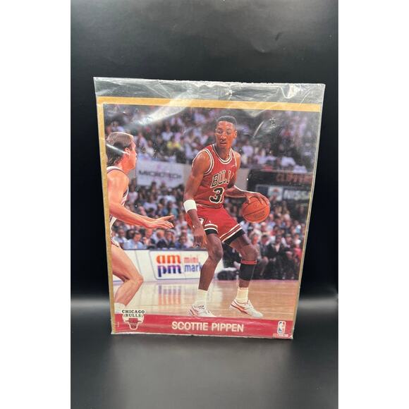 Scottie Pippen Collect NBA Hoops Action Photos 8x 10 - Picture 2 of 3